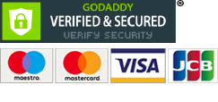 Go Daddy Verified & Secured | Mastro | Mastercard | Visa | JCB