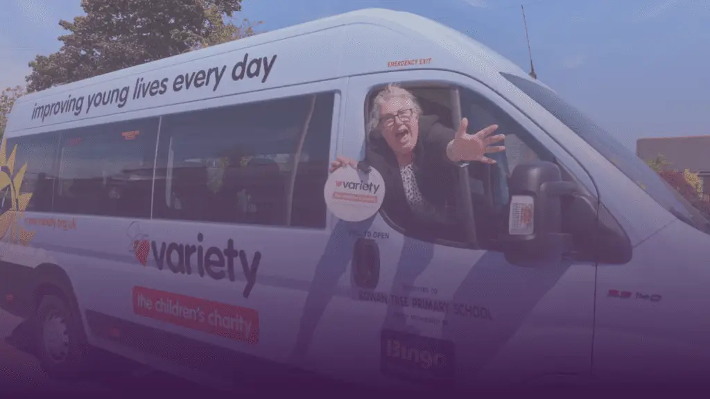 Excited Sunshine Coach driver